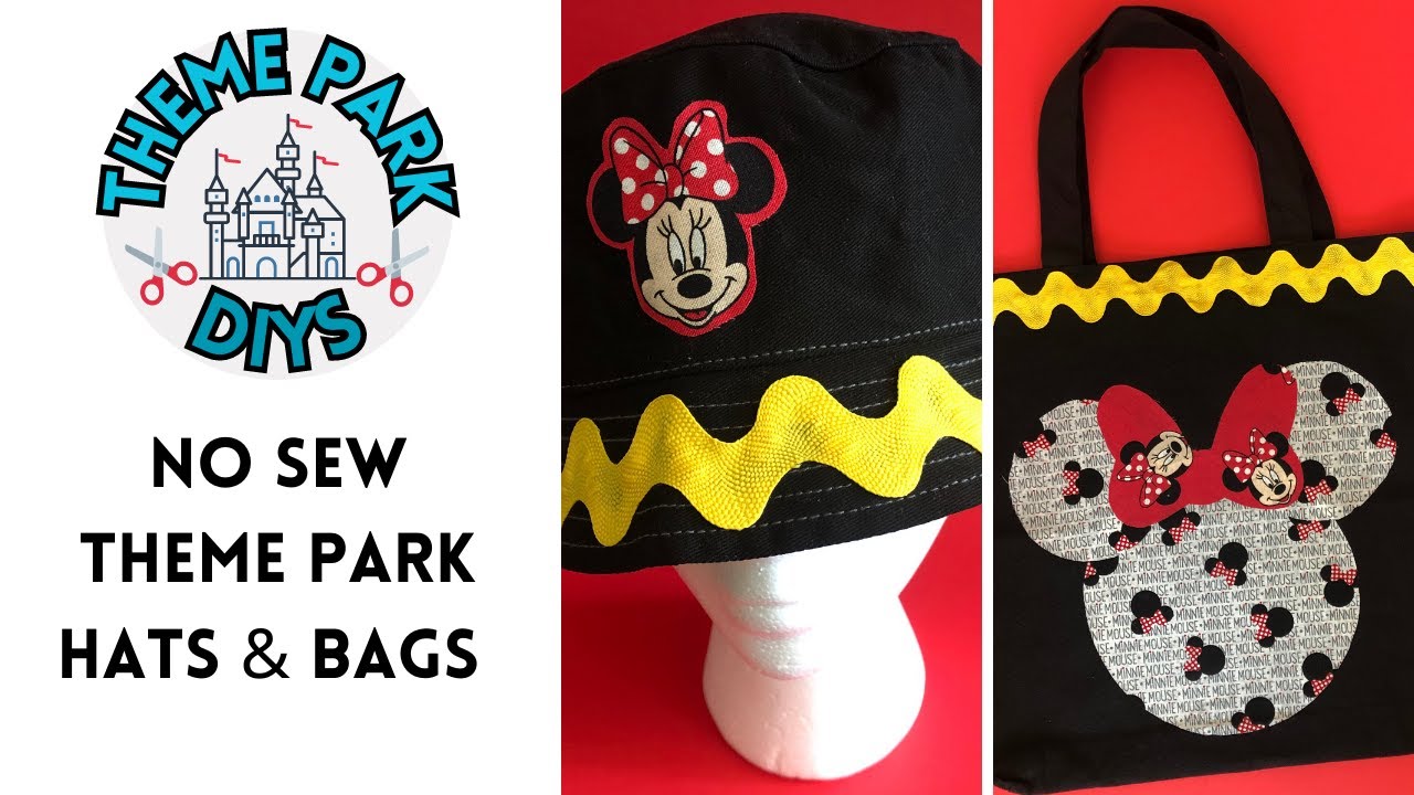 No Sew ️ No Cricut ️ Theme Park Mouse Hats and Bags YouTube
