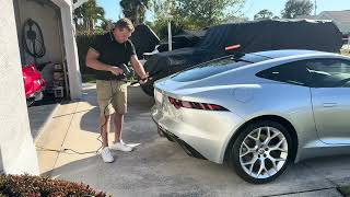 Jaguar f-type coupe rear spoiler installation 