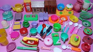 Satisfying with unboxing cute pink mini kitchen set | Asmr toys