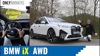 BMW iX AWD xDrive50 - Full In-Depth Review & German Autobahn Test Drive