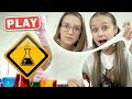 КУКУТИКИ PLAY Стася и Алиса делают Слайм Лизун Жвачка для Рук SLIME Антистресс Прикольное видео