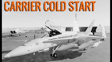 DCS F/A-18C Carrier Cold Start and Launch
