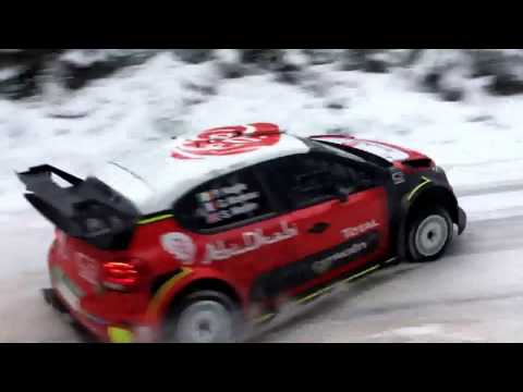 Kris Meeke and Paul Nagle Citroen C3 WRC test for Rally Sweden 2017