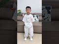 Kids' stylish and slightly rebellious Chinese-style outfit, incredibly high-end and classy. Made of
