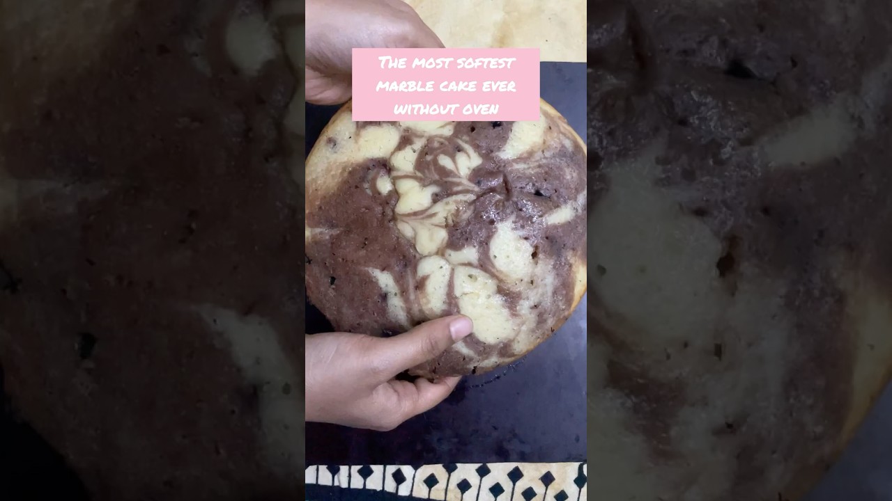 Marble cake without oven #marblecake