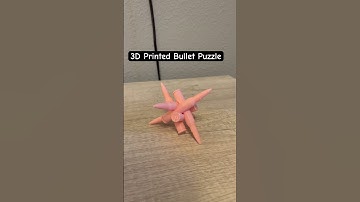 3D Printed Bullet Puzzle #3dprinter #3dprints #3dprinting #engineering #thingiverse