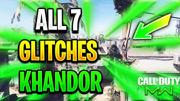 MODERN WARFARE - ALL WORKING *7* GLITCHES ON "KHANDOR HIDEOUT"(JUMPS/SPOT/LEDGE) 1.18