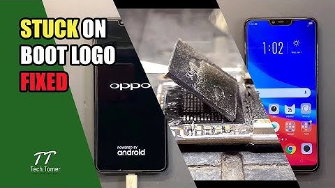 oppo a3s hang on logo