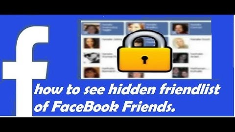 See Hidden Friend List of your Facebook friends (hidden friends list) Hindi