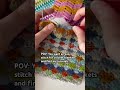 Another easy stitch only using double and single crochets 🤩 #crocheting #beginnercrochet