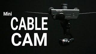 Small Cable Cam for Osmo, GoPro and A7sii from High Sight, the creators of the autonomous cable cam.
