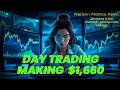 Day Trading My 'CR MODEL' 1:8 RR 212 Points Trade on Nasdaq
