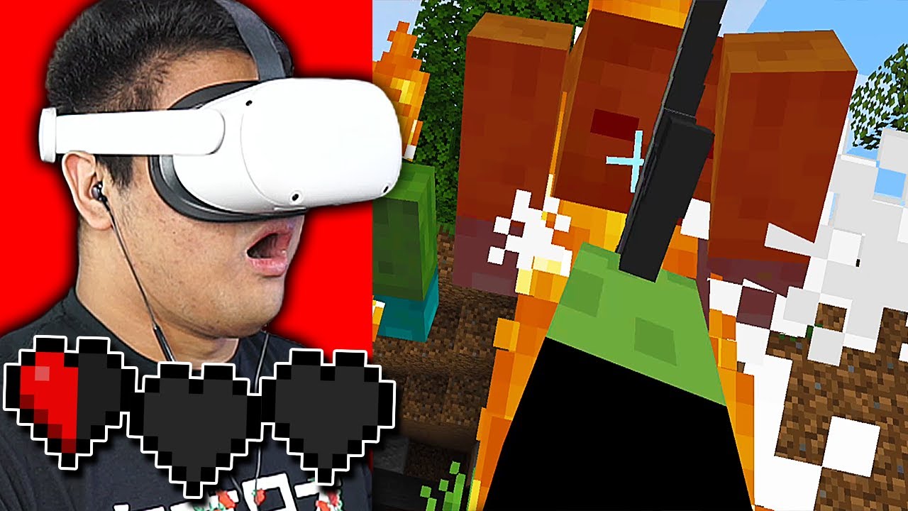 Playing Minecraft VR For The FIRST TIME! - YouTube