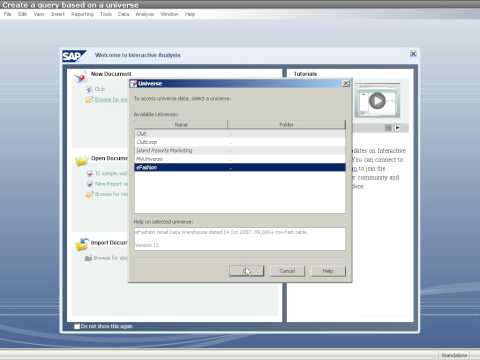 Create a Query Based on a Universe