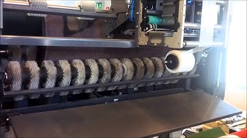 Inwatec mat rolling machine with binding and printer