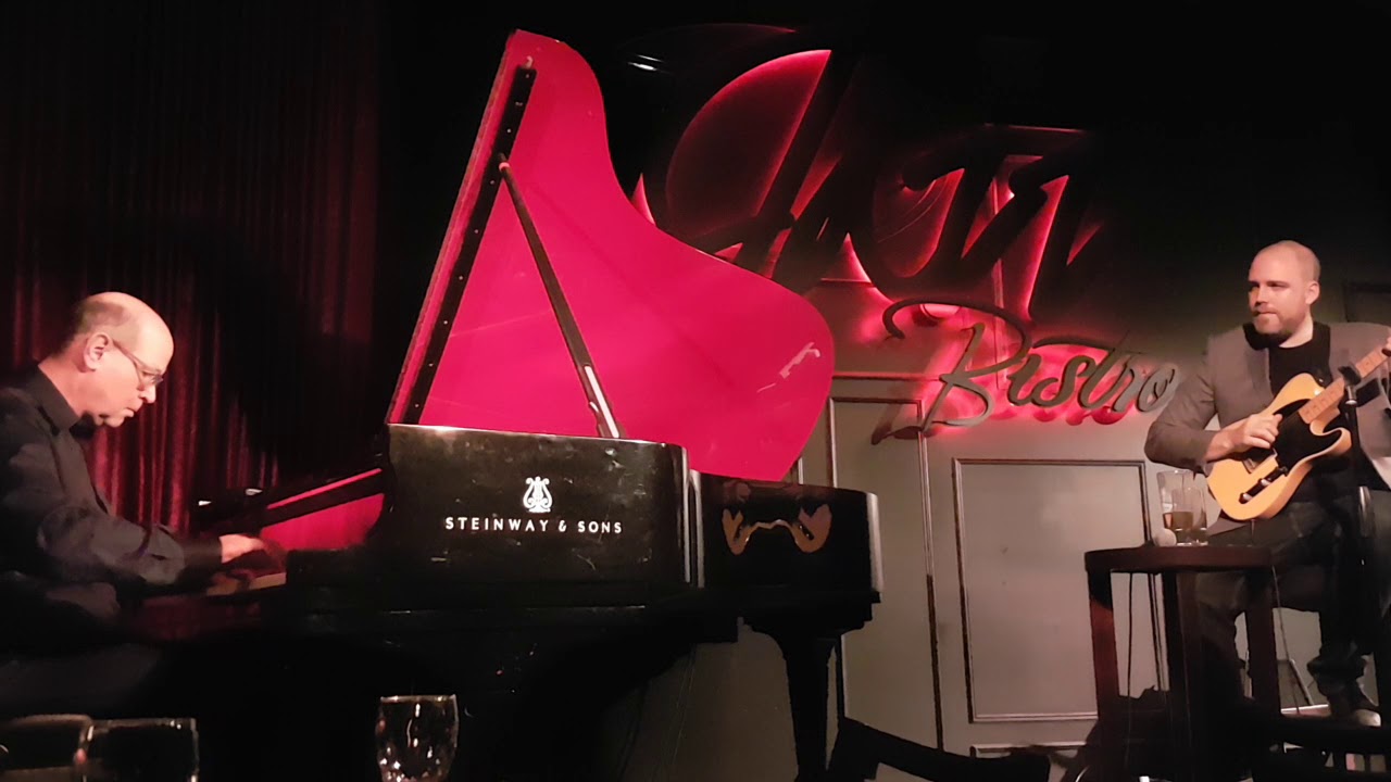 Mark Eisenman and Nathan Hiltz post podcast at Jazz Bistro