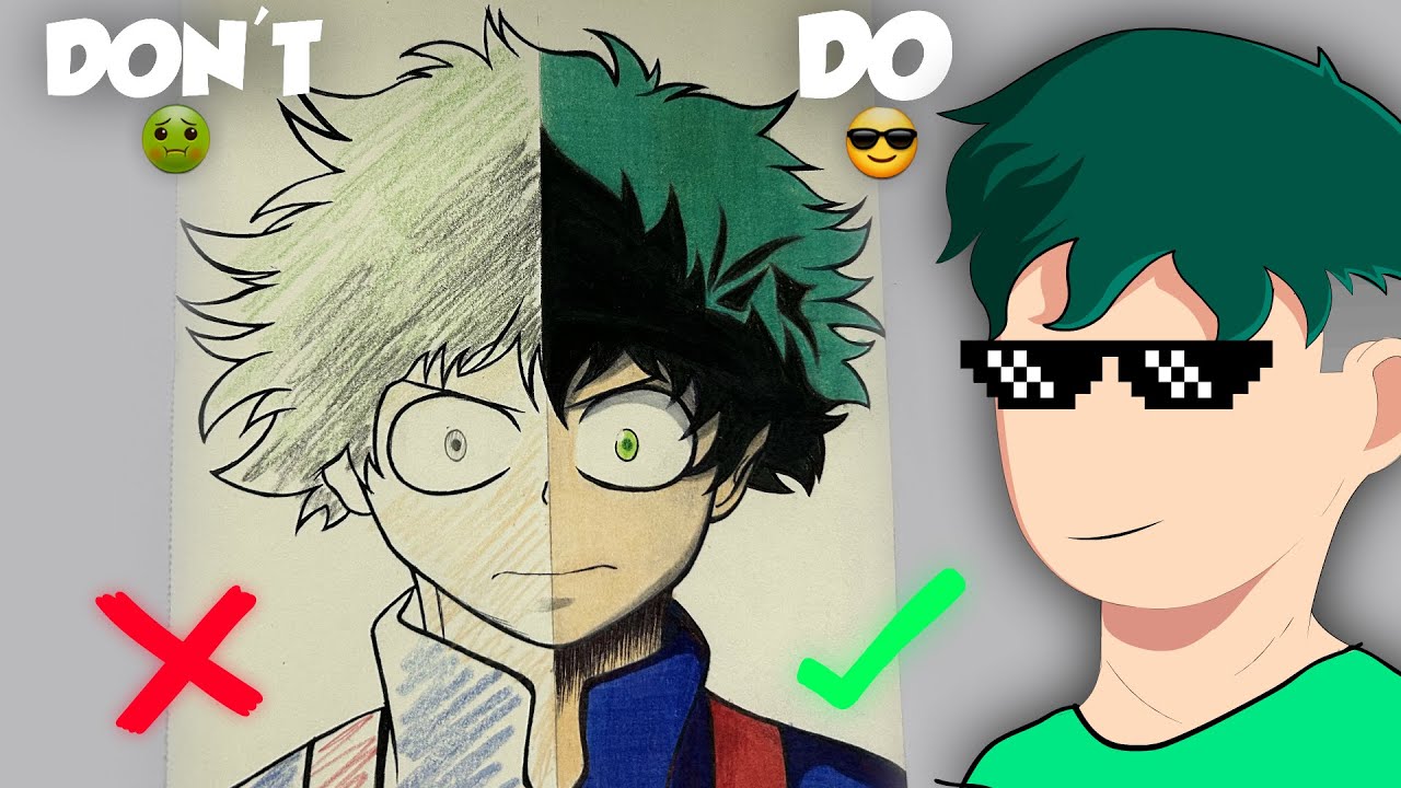 How To Use Pencil Colours In Your Anime Drawings Easily!!! - YouTube