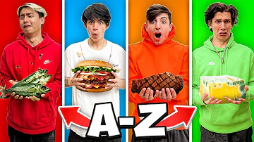 EATING ALL FOODS FROM (A To Z) CHALLENGE