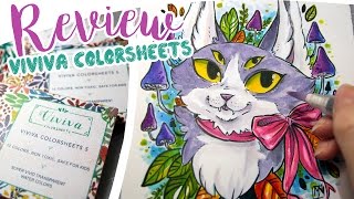Paper Watercolors? Trying Out Viviva Colorsheets - Review