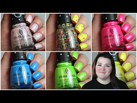 China Glaze x Dippin Dots Collection | Live Application Review