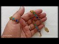 Rainbow Gemstone Bracelet & Ring/How to make Crystal Jewelry at home/Pulsera Tutorial diy