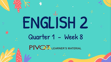 ENGLISH 2 Q1 W8 (ELEMENTS OF A STORY THEME,SETTING,CHARACTER AND EVENTS)