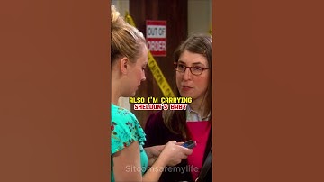 Amy is pregnant | Penny is a gossip machine | Leonard freaks out - Big Bang Theory  #shorts