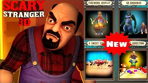 SCARY STRANGER 3D - New Update 5.0 - New Levels [Android - iOS] Gameplay - Walkthrough