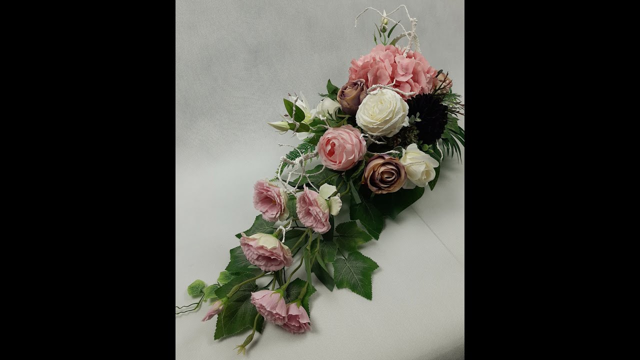 Kompozycja na grób/cmentarz z hortensją/ DIY/ jak zrobić/ Decoration