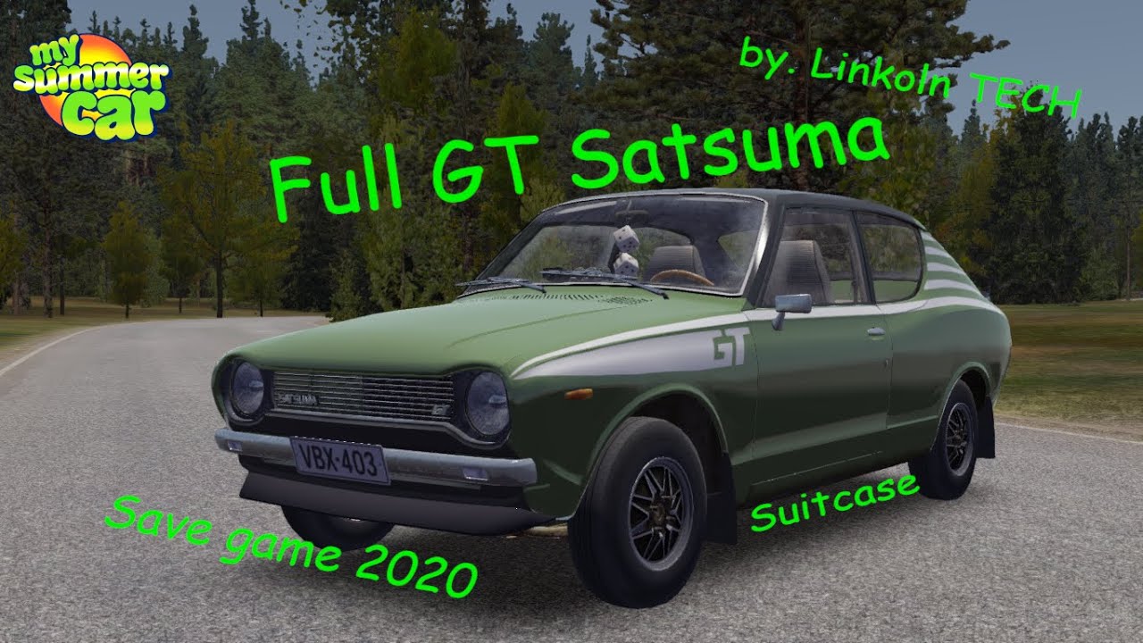 Fully Tuned Car Save My Summer Car - Colaboratory