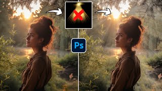 How to make realistic sunrays easily using photoshop 2024