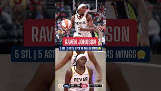 Raven Johnson had 4 steals in 11 mins against the Dallas Wings😮‍💨🔥 #wnba #wnbahighlights