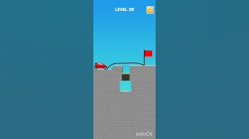Draw Bridge Game Level 29 #viral #viral #shorts 🚘🤡