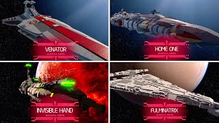 All New Capital Ships (Venator, Home One, Invisible Hand, Fulminatrix) Star Wars: The Skywalker Saga