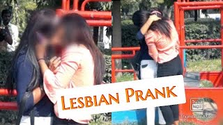 Lesbian Prank gone wrong | Real Lips Kiss | on public | Bhawna Singhania | Yaansh Khanna