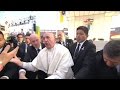 Dont be selfish pope francis caught getting angry at crowd