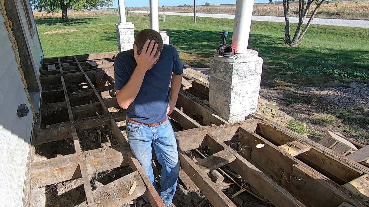 How NOT to build a deck... Bittersweet house flip part 16 YouTube