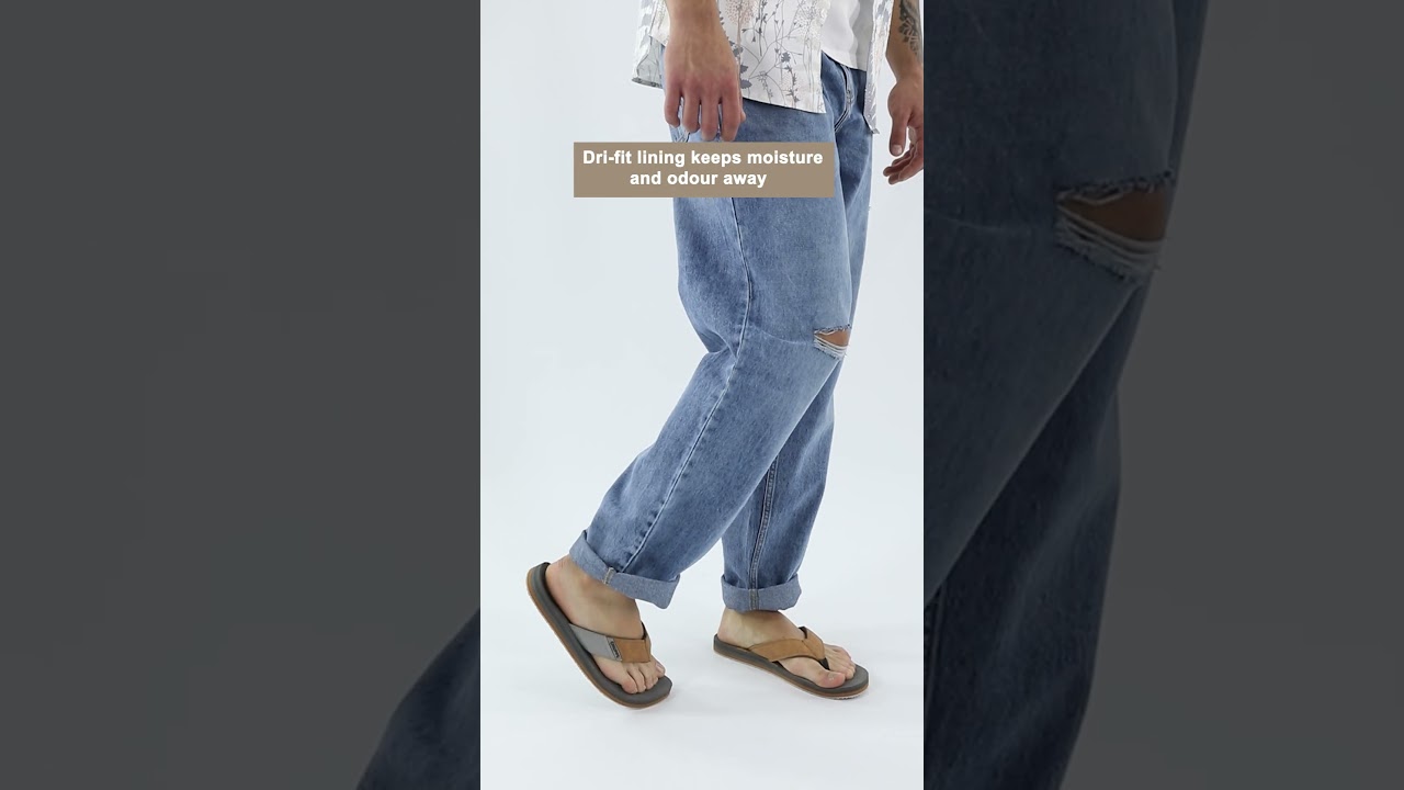 Chupps Men's Wyld Solid URO Foam Comfort Flip flop