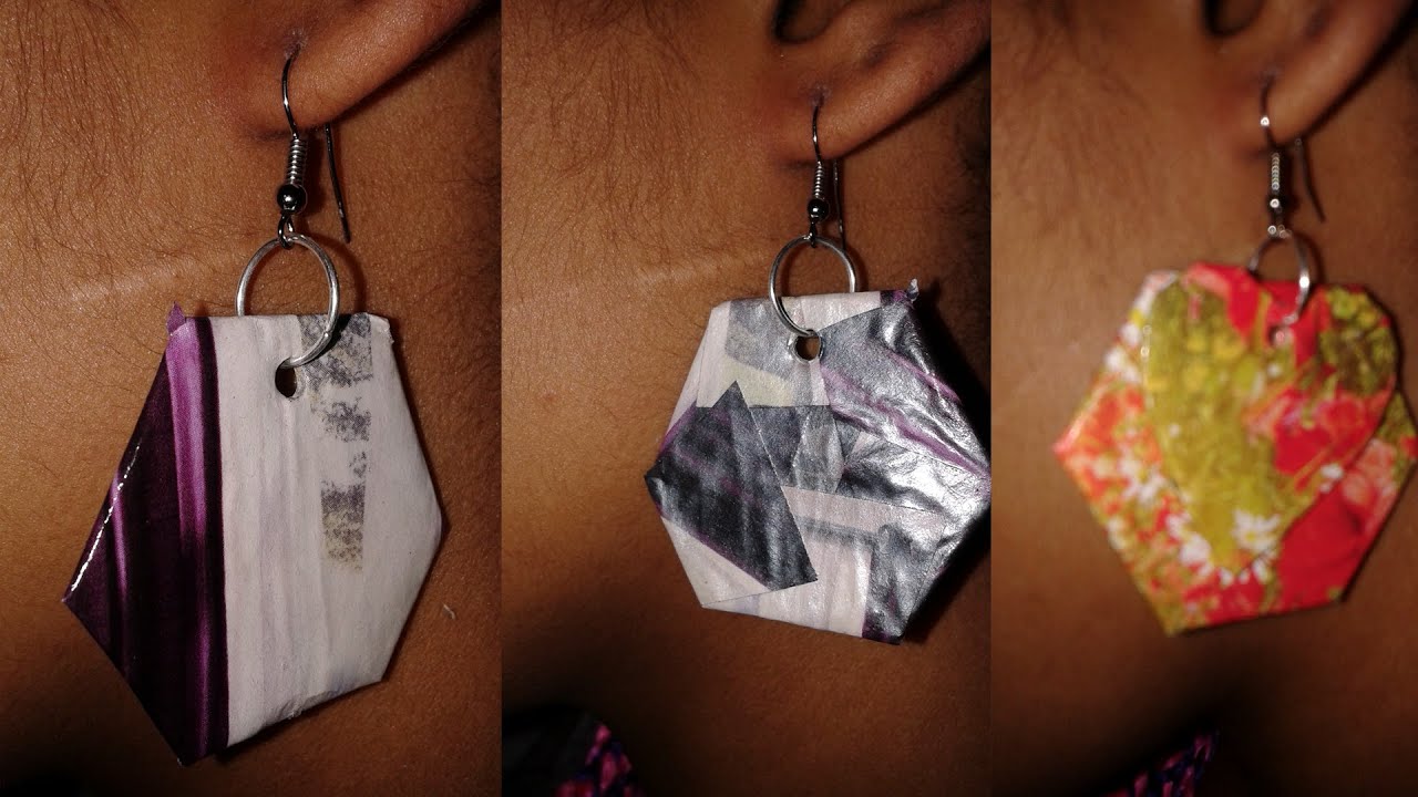 PENDIENTES - ARETES PAPEL Y CARTON - PAPER & CARDBOARD EARRINGS