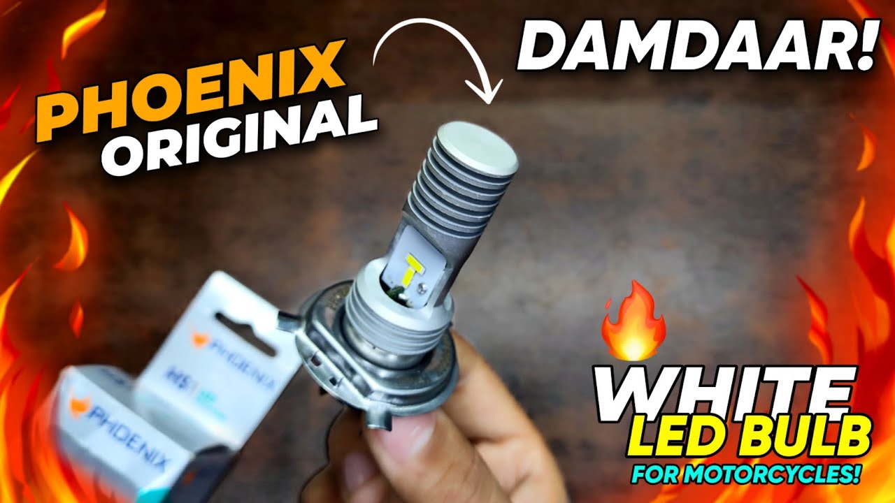 overholdelse Glow Glat PHOENIX HS1 WHITE LED BULB FOR ALL MOTORCYCLES 😍 || DETAILED REVIEW!  #headlight - YouTube