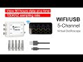 Economic 5channel wireless pc oscilloscope for automotive maintenance