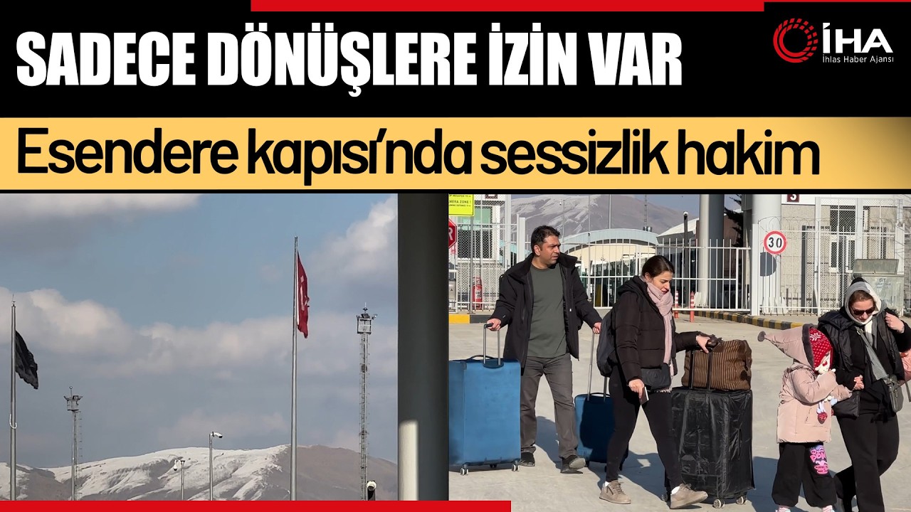 Esendere Sınır Kapısı'nda sessiz bekleyiş