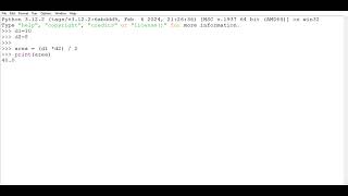 Python program : WAP to find area of rhombus 
