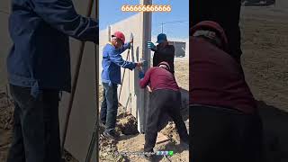 Precast concrete wall installation process