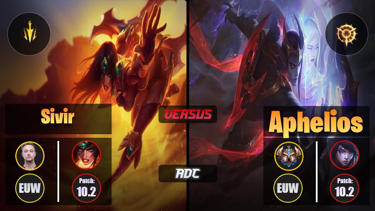 Rekkles SIVIR (ADC) [Lethal Tempo] VS APHELIOS - Challenger EUW Patch 10.2