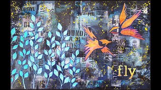 Art Journal Mixed media - Grunge Background