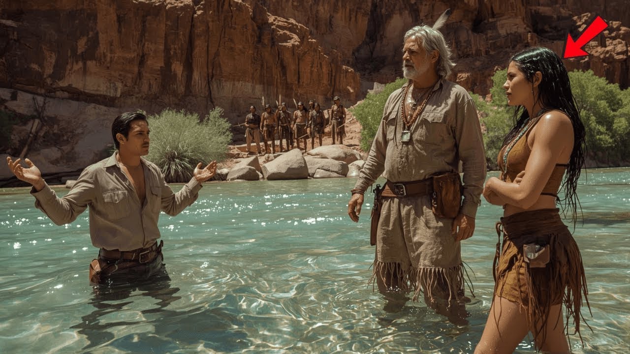 Cowboy bathed in the wrong river... Apache chief: "Whoever bathes in this water will marry my dau...