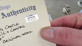 How to link your painting to the certificate of authenticity art demo.