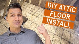 Attic Floor Diy Install For Storage Build - Heavy Duty