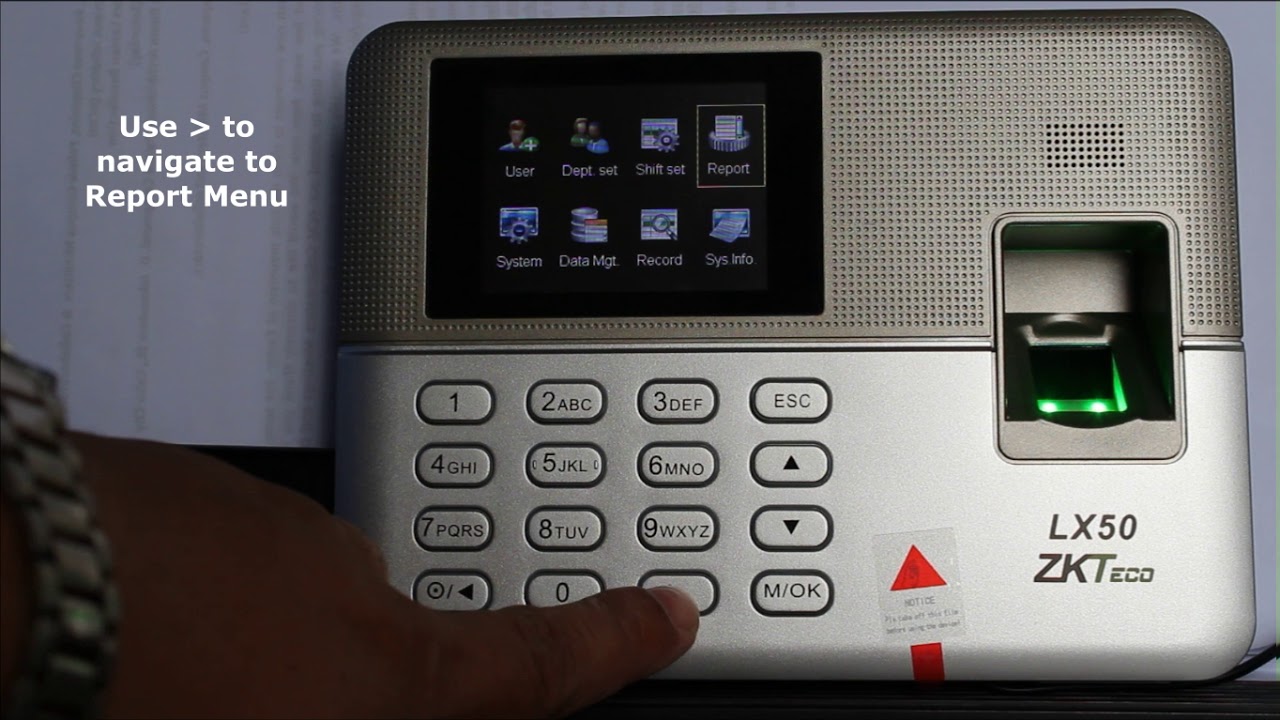 3.  Enrolment of Users Biometric Unit